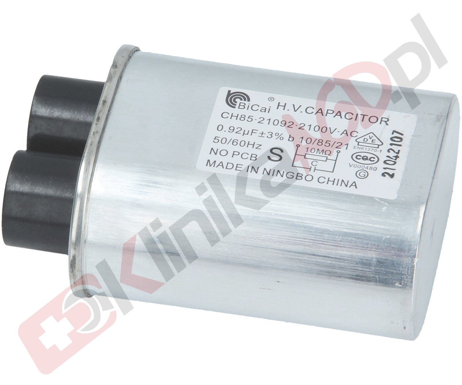 Kondensator do kuchenki mikrofalowej | 0,92uf 2100V 3%