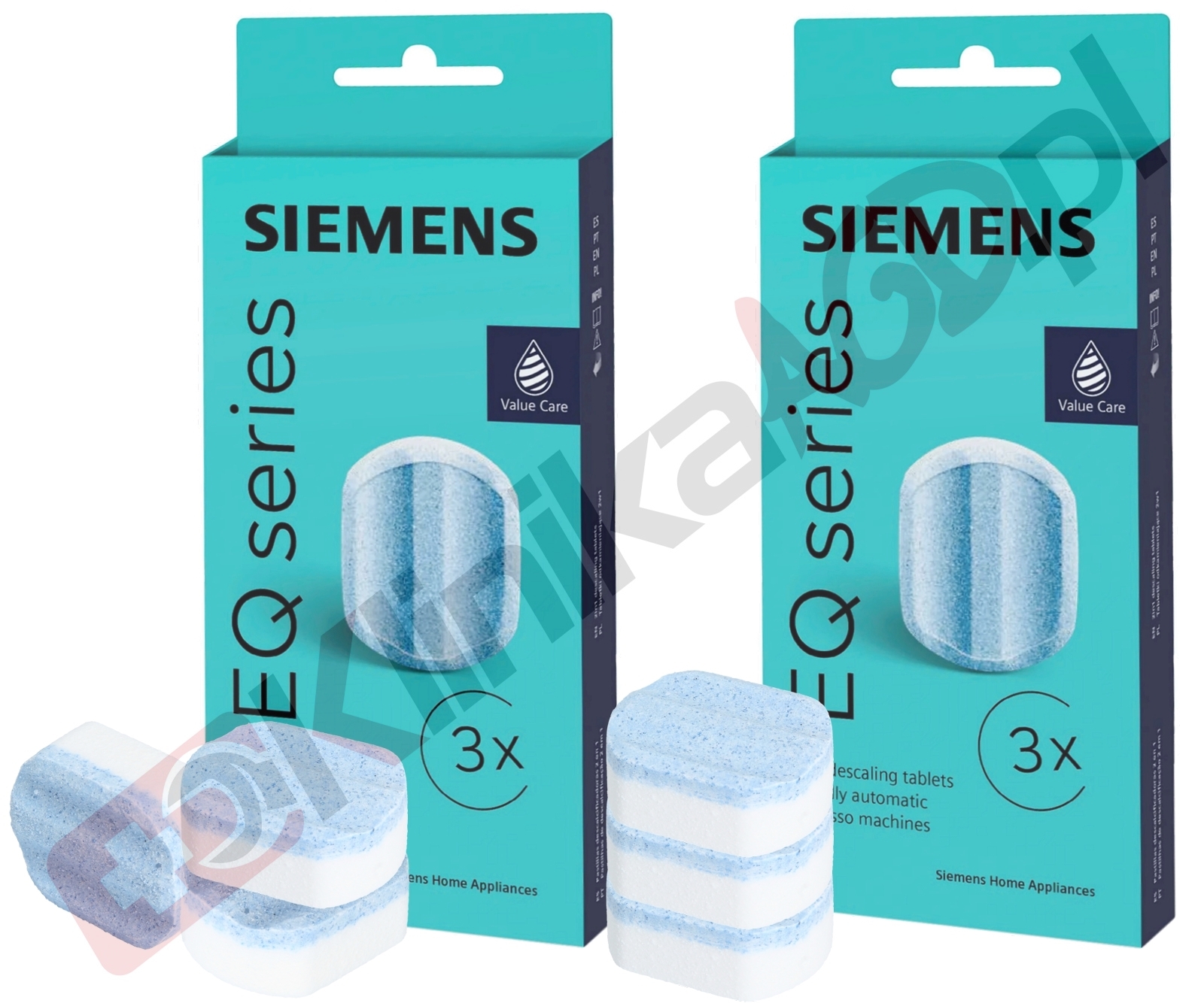 Tabletki odkamieniające Siemens EQ TZ80002B do ekspresu | 6szt 36g