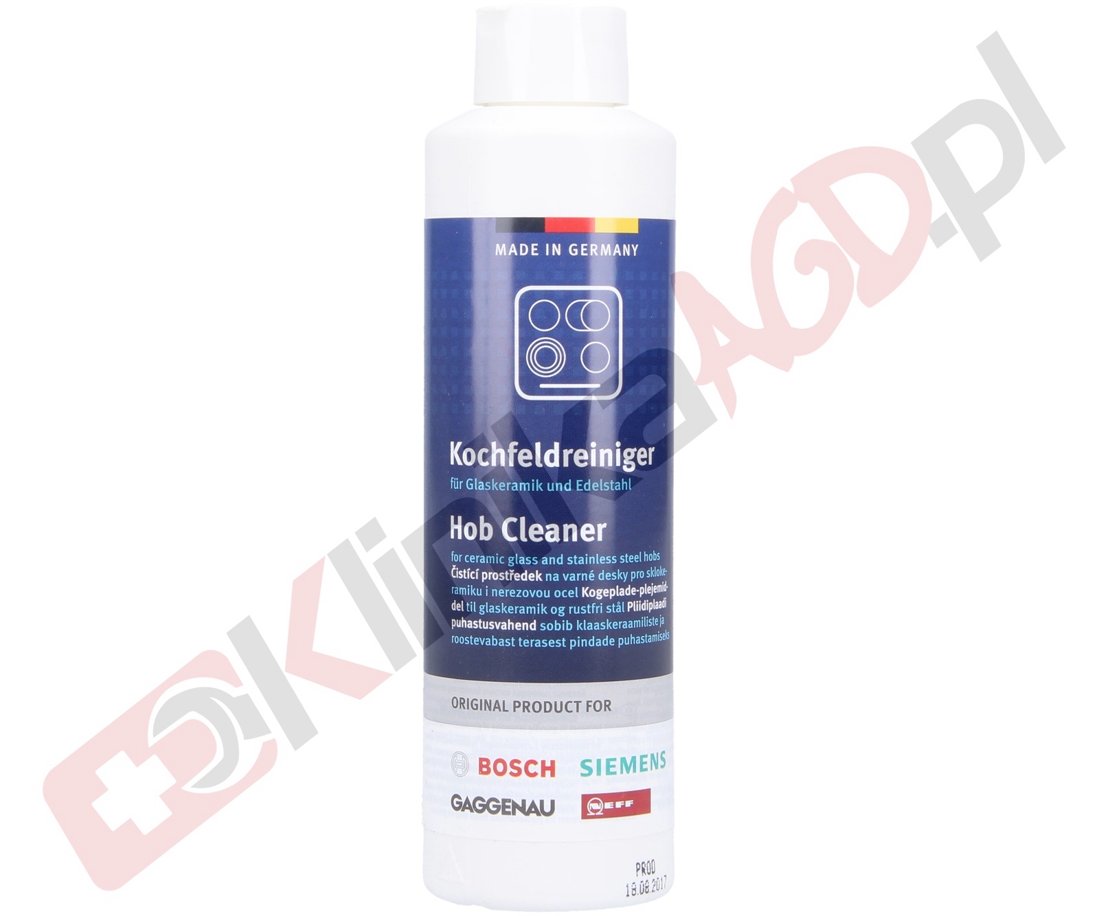 Środek czyszczący Bosch do płyty | mleczko 250ml