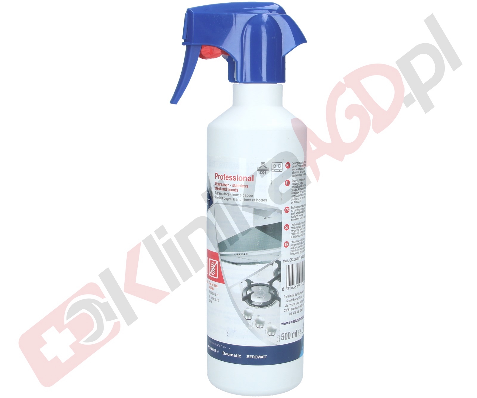Środek czyszczący Care+Protect CSL3801/1 do stali, inoxu | 500ml