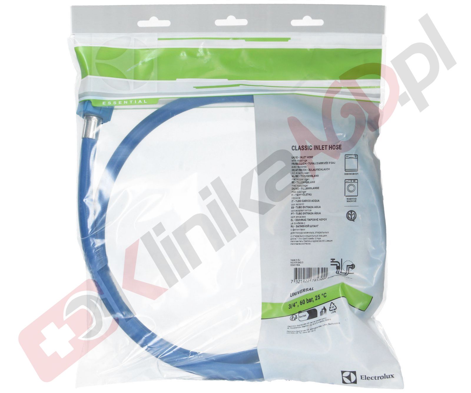 Wąż dopływowy pralki | 1.5m 3/4cal