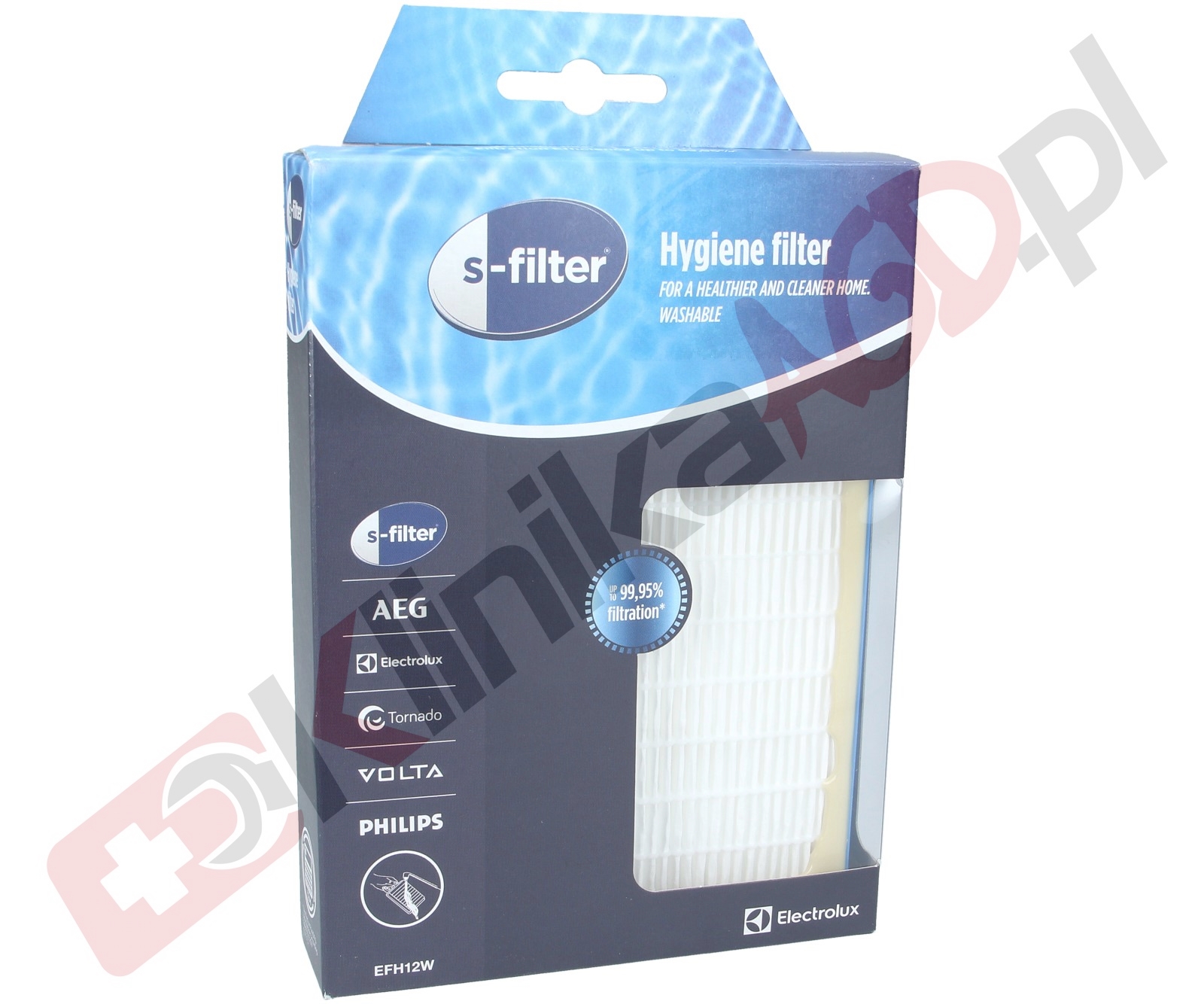 Filtr hepa EFH12W Electrolux do odkurzacza | prostokątny E12