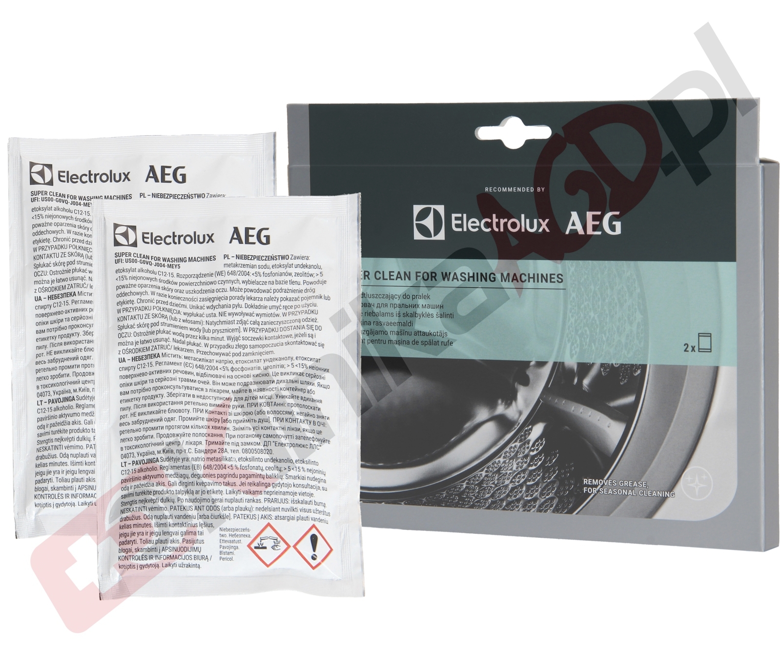 Środek czyszczący SuperClean M2WCP051 do pralki | proszek 50g 2szt