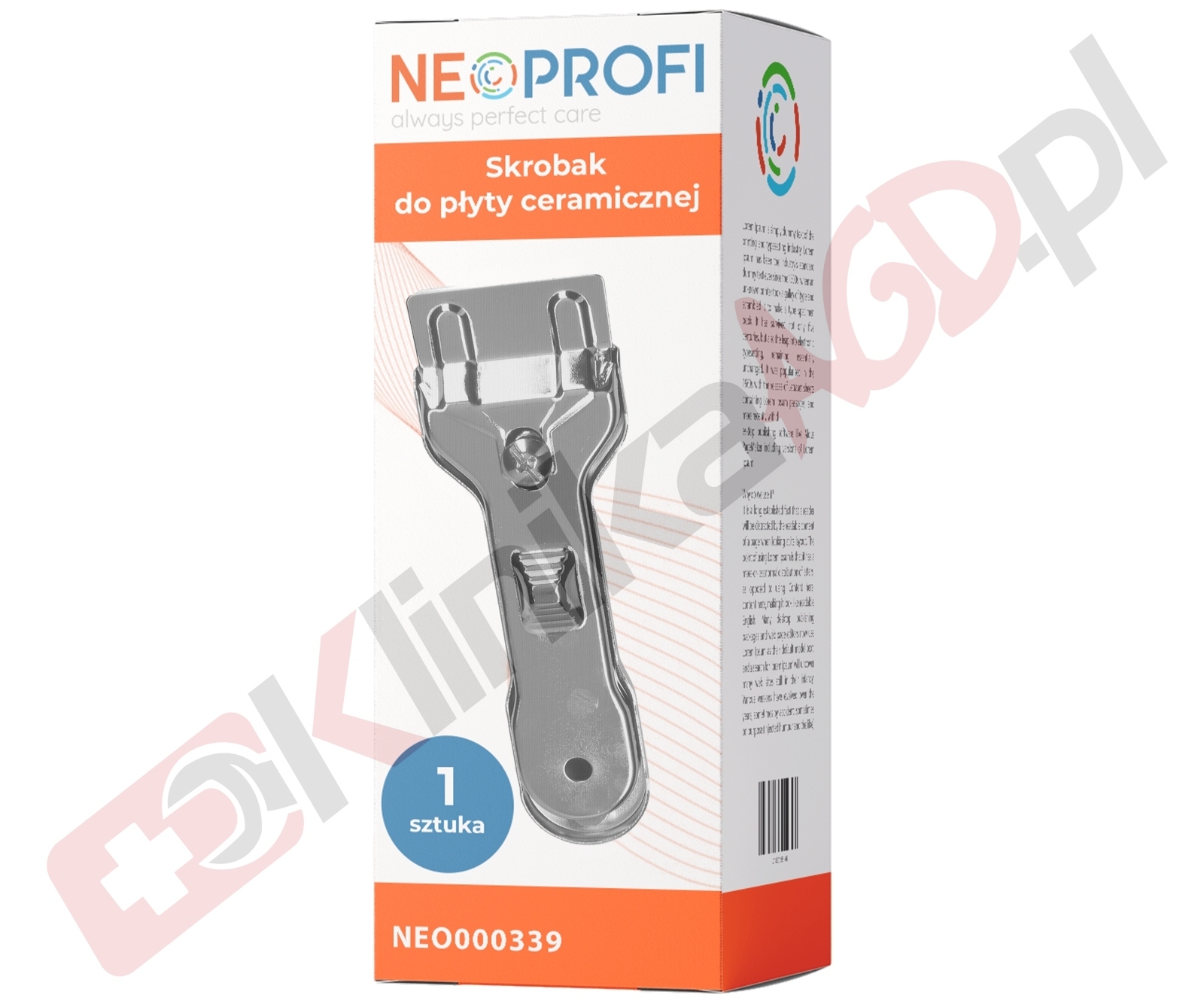 Skrobak NeoProfi do płyty ceramicznej