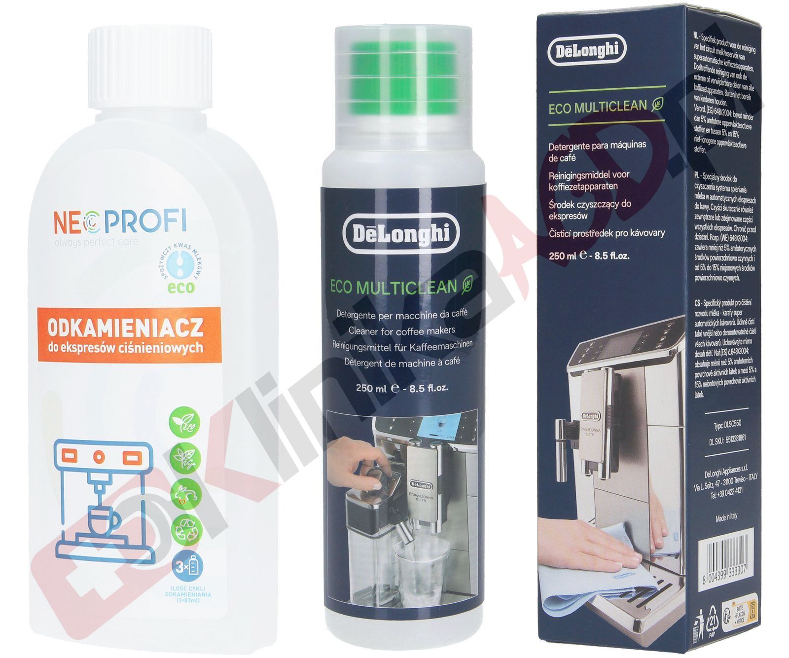 Zestaw ▶ konserwujący | Odkamieniacz, Środek czyszczący do ekspresu do kawy