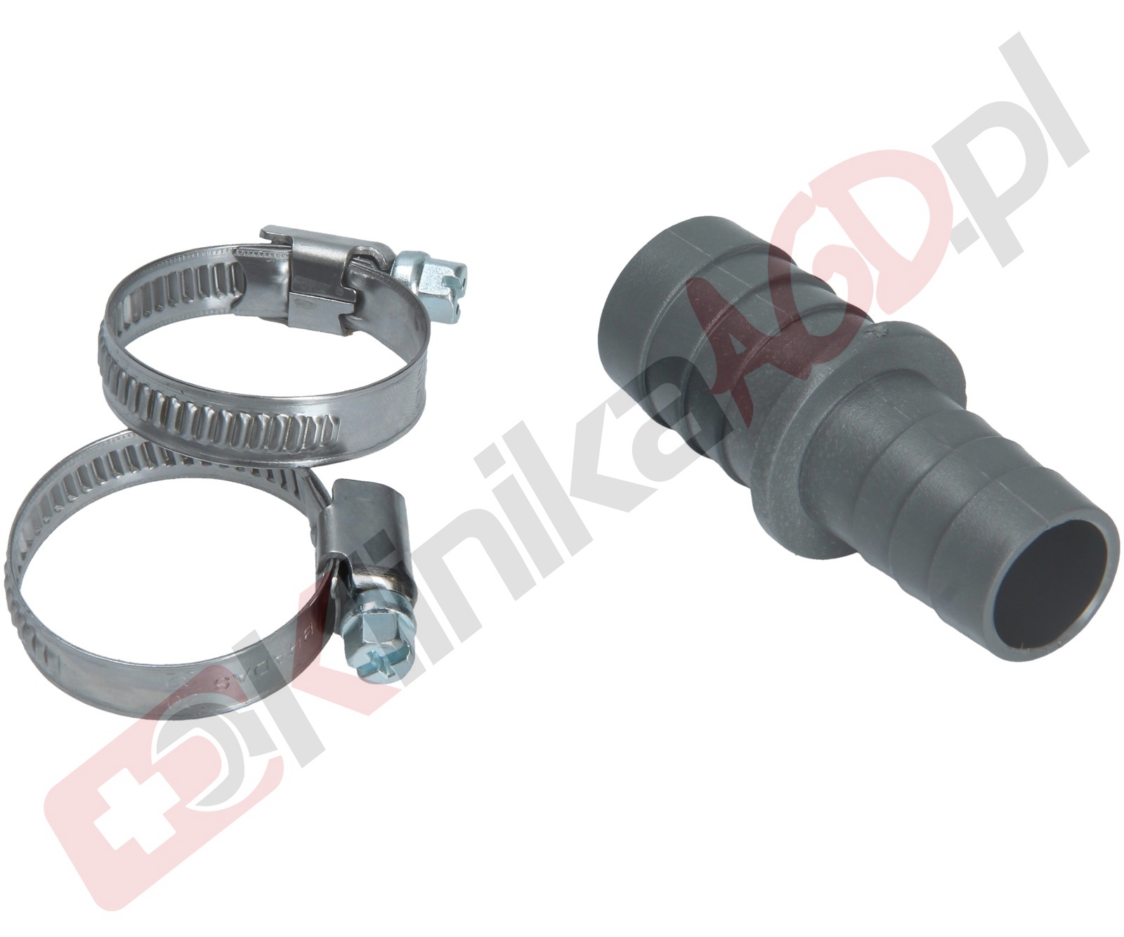 Adapter węża odpływowego do pralki |-podłaczenie: proste 20mm / 24mm