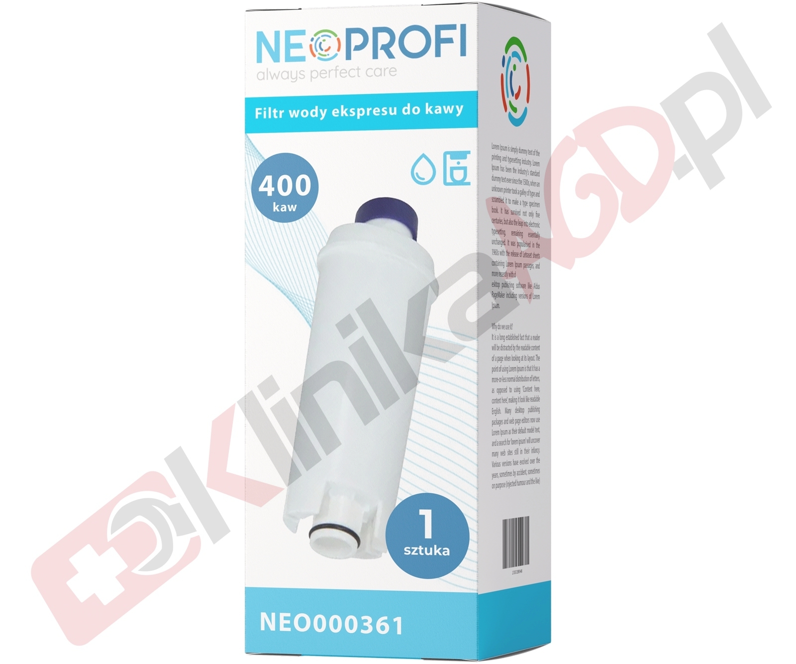 Filtr wody SER3017 ekspresu do kawy