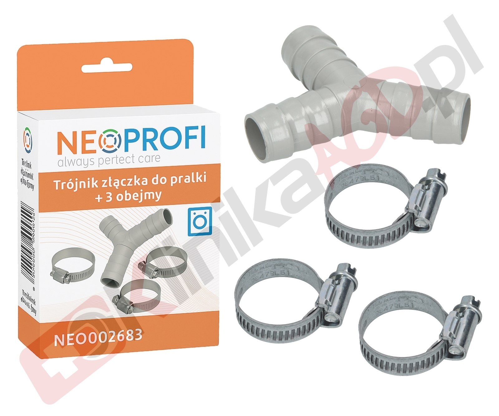 Adapter węża odpływowego do pralki