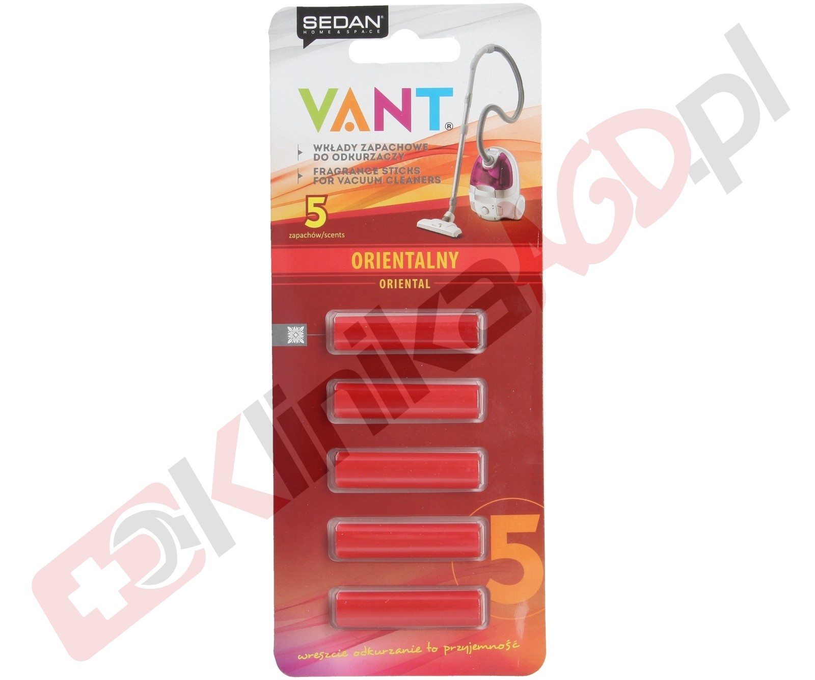 Zapach orientalny Vant do odkurzacza | pałeczki 5szt