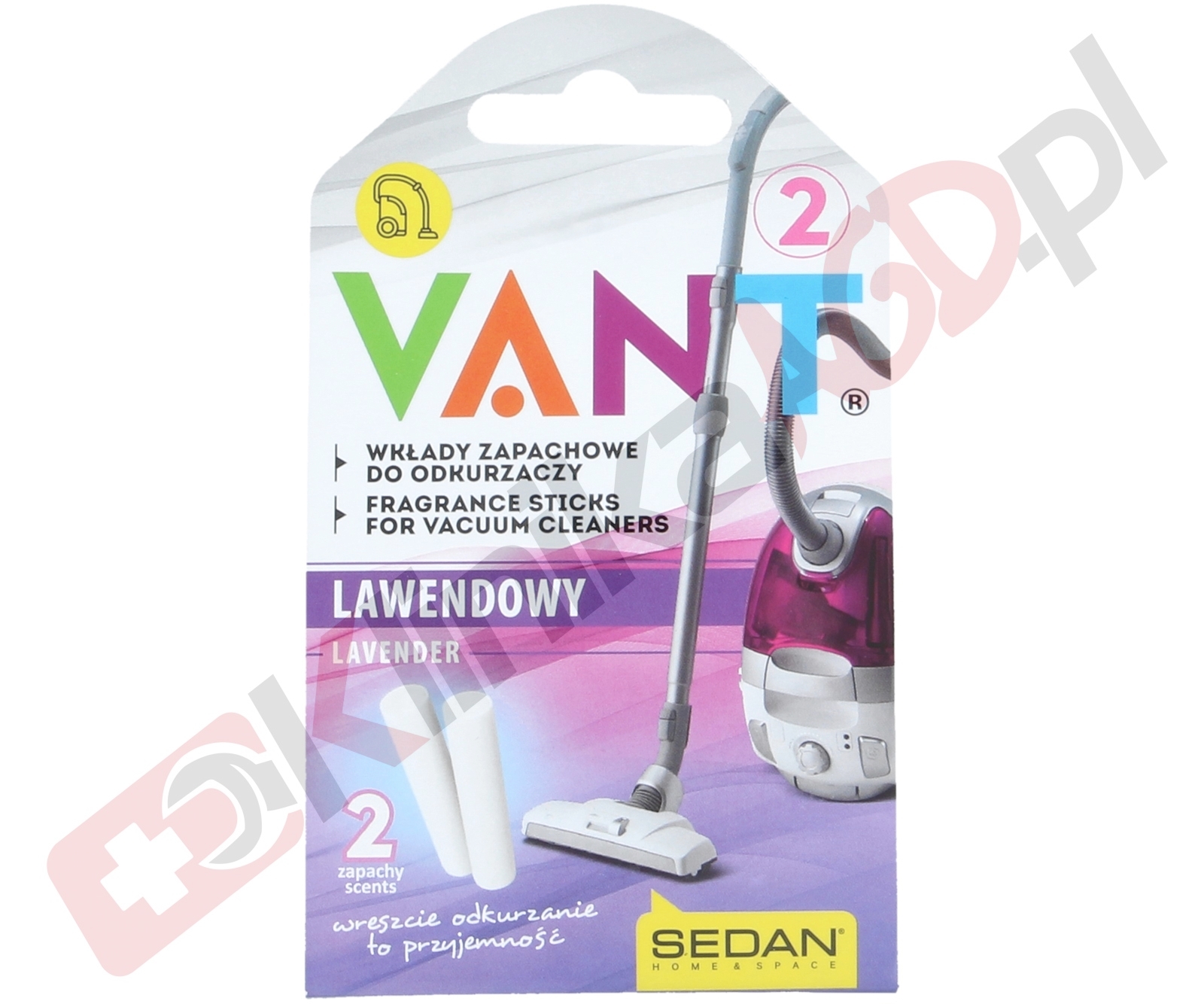 Zapach lawendowy Vant 2szt do odkurzacza bezprzewodowego