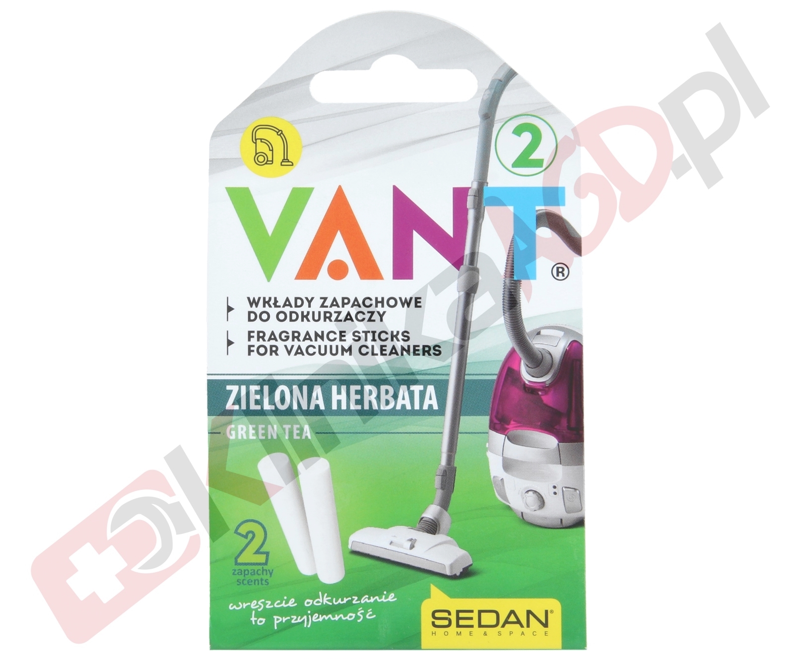 Zapach zielona herbata Vant do odkurzacza | pałeczki 2szt