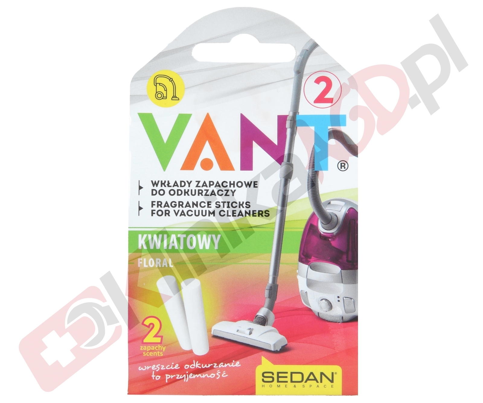 Zapach kwiatowy Vant do odkurzacza | pałeczki 2szt