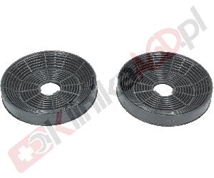 Filtr węglowy typ FWK160 2szt do okapu | 16cm x 23mm