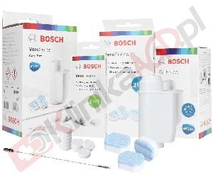 Zestaw ▶ konserwujący TZC8004A | wkład filtrujący do wody, wycior, 10x tabletki czyszczące, 3x tabletki odkamieniające do ekspresu kolbowego