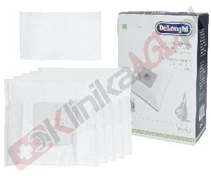 Worki syntetyczne DeLonghi DLS28 do odkurzacza | 5szt + mikrofiltr