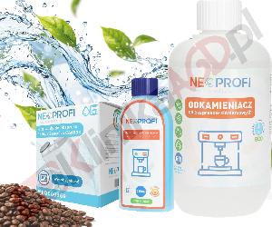 ZESTAW ▶ Środki do konserwacji NEO002224 NEO002656 CA6903 do ekspresu | Płyn czyszczący 250ml, odkamieniacz 500ml, filtr wody Saeco