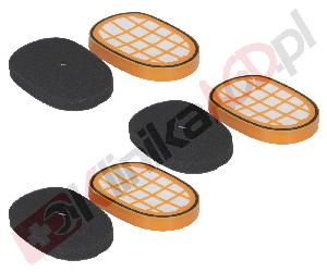 Zestaw ▶ Filtrów 6szt do odkurzacza bezprzewodowego | 3x filtr piankowy zmywalny, 3x filtr powietrza z ramką