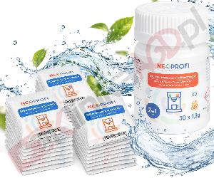 ZESTAW ▶ Środki do konserwacji NEO002653 NEO002651 do ekspresu | proszek odkamieniający saszetki 30x20g, tabletki czyszczące 30x1,3g Neff