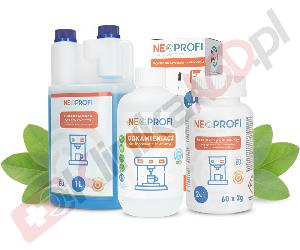 Zestaw ▶ konserwujący | Środek czyszczący przewody mleka, odkamieniacz, tabletki czyszczące, wycior