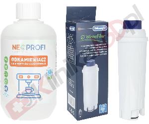 ZESTAW ▶ Środki do konserwacji NEO002224 SER3017 (DLSC002) do ekspresu | Odkamieniacz 500ml, filtr wody Kenwood