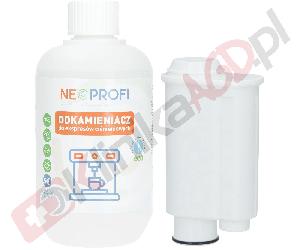 Zestaw ▶ konserwujący | Odkamieniacz 500ml, filtr wody do ekspresu do kawy
