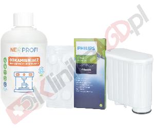 Zestaw ▶ konserwujący | Odkamieniacz 500ml, 3x filtr wody, tabletki czyszczące 6szt.