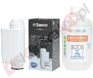 ZESTAW ▶ Środki do konserwacji NEO002224 CA6702 do ekspresu | Odkamieniacz 500ml, filtr wody Saeco