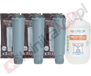 Zestaw ▶ konserwujący | Odkamieniacz 500ml, 3x filtr wody