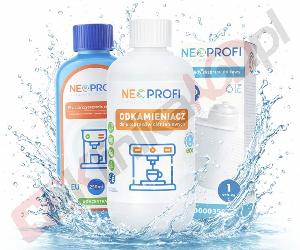 Zestaw ▶ konserwujący | Płyn czyszczący 250ml, odkamieniacz 500ml, filtr wody do ekspresu do kawy