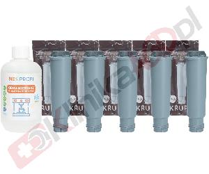 Zestaw ▶ konserwujący | Odkamieniacz 500ml, 5x filtr wody