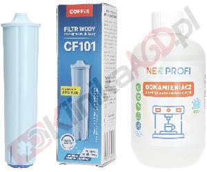Zestaw ▶ konserwujący | Odkamieniacz 500ml, filtr wody do ekspresu do kawy