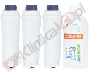 ZESTAW ▶ Środki do konserwacji SER3017 do ekspresu | Odkamieniacz 250ml, 3x filtr wody Kenwood