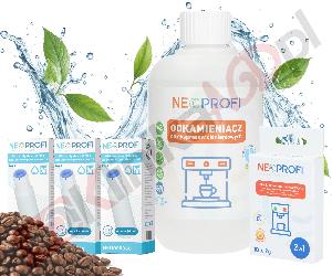 ZESTAW ▶ Środki do konserwacji NEO002224 NEO002649 F088 do ekspresu | tabletki czyszczące 10x2g, odkamieniacz 500ml, 3x filtr wody Nivona