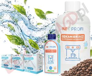 Zestaw ▶ konserwujący | Płyn czyszczący 250ml, odkamieniacz 500ml, 3x filtr wody
